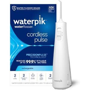 NWT Waterpik Cordless Pulse Rechargeable Portable Water Flosser for Teeth, Gums